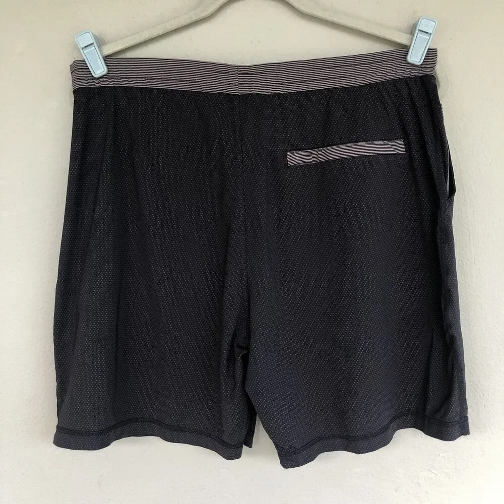 Vuori Board Shorts Mens 34 Black Dot Print 7